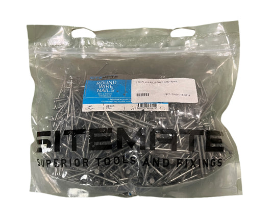 Sitemate Round Wire Nails 50 x 2.65mm Galvanised 2.5KG