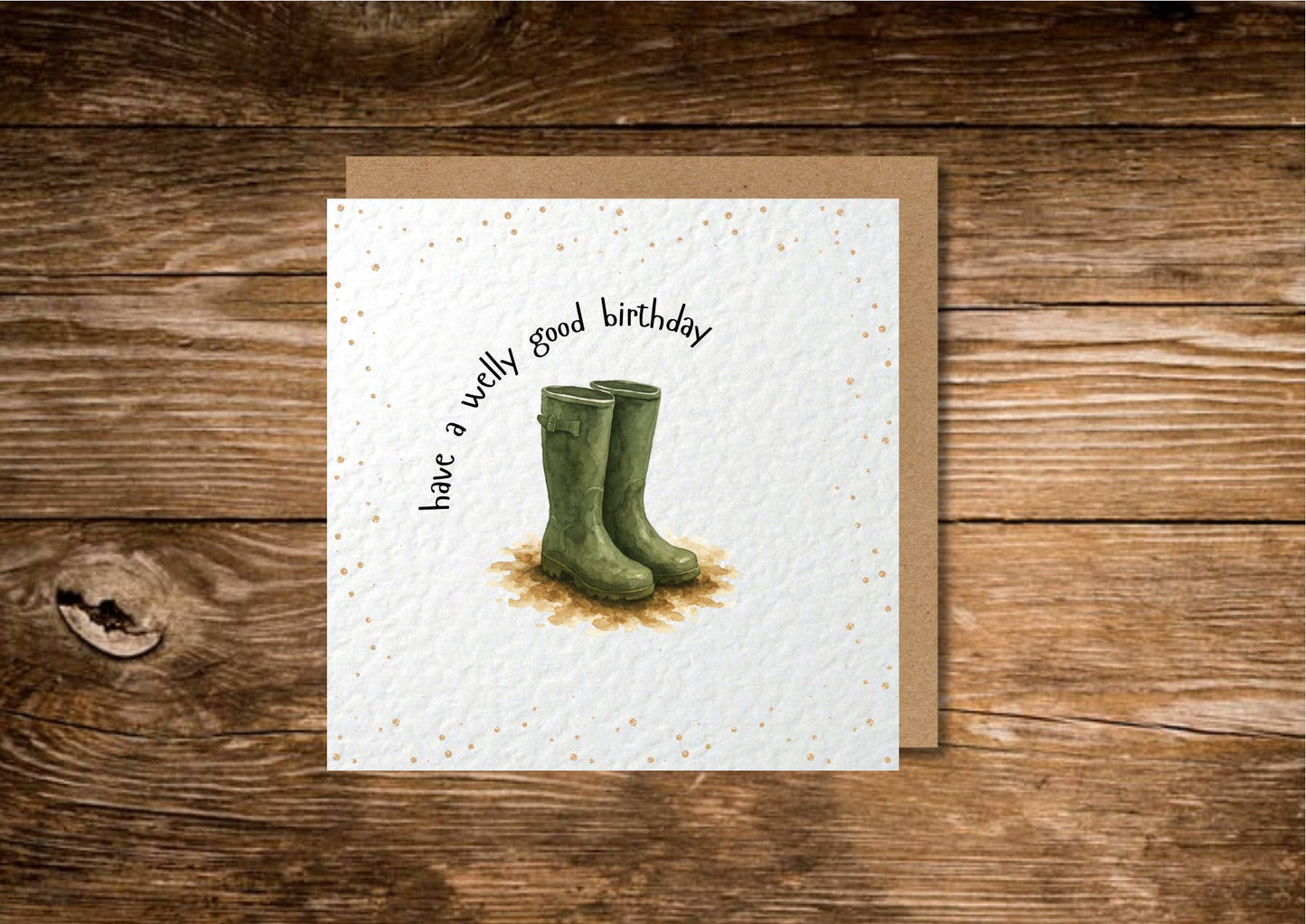 Welly Birthday Card