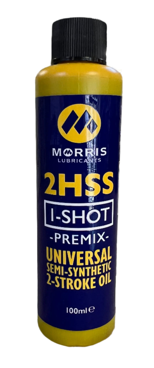 Morris 2HSS 1-Shot Premix Semi Synthetic 2 Stroke Oil 100ml
