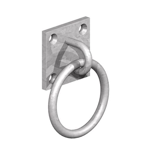 Gatemate 2 x 2" Galvanised Ring On Plate
