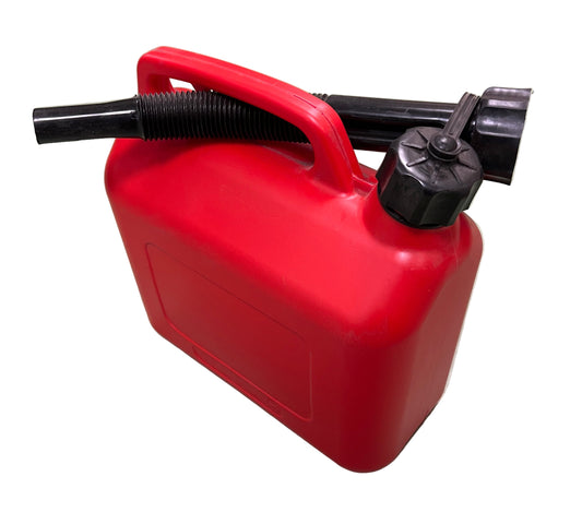 Heavy Duty Bright Red 5 Litre Fuel Container Petrol Can
