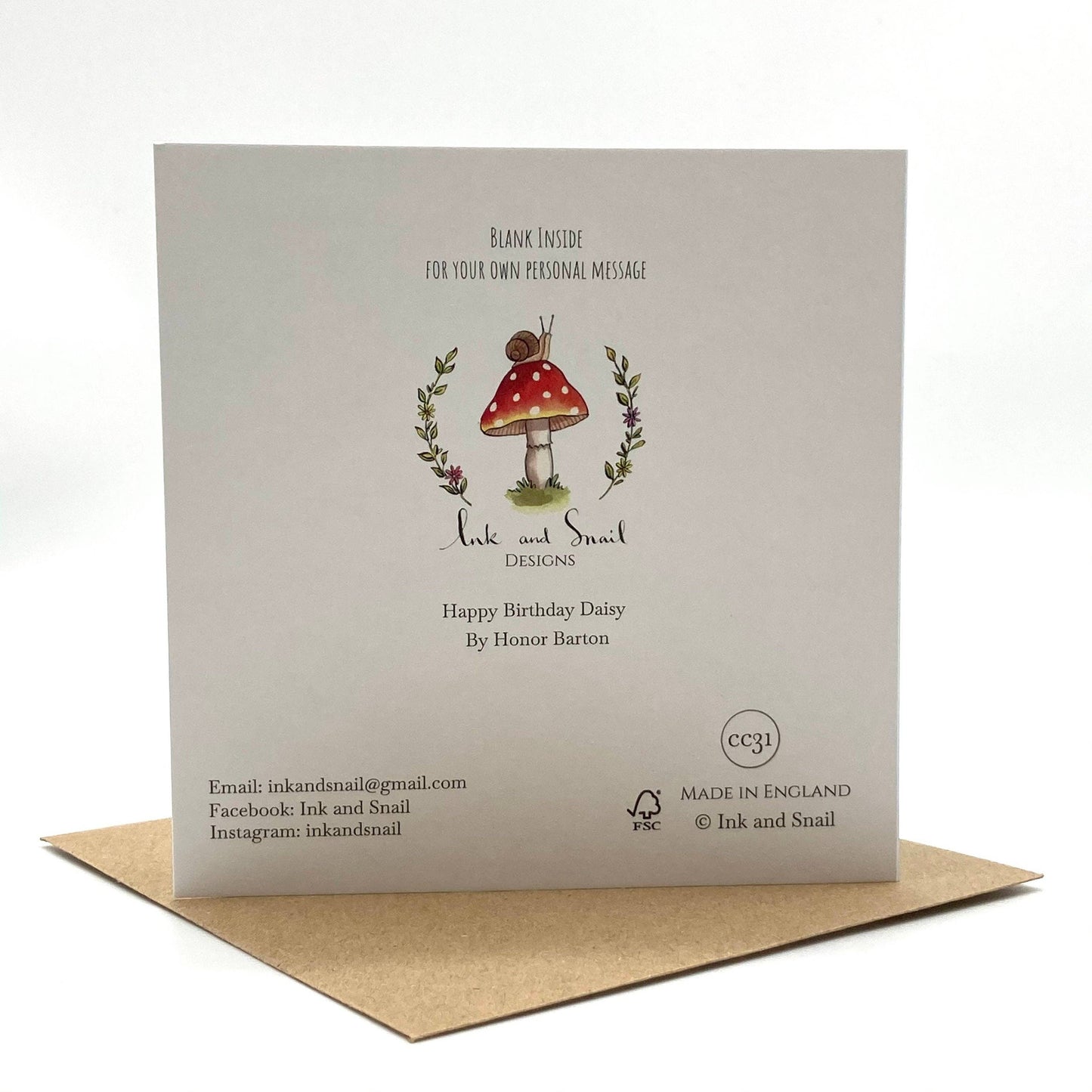 Birthday Card - Daisy