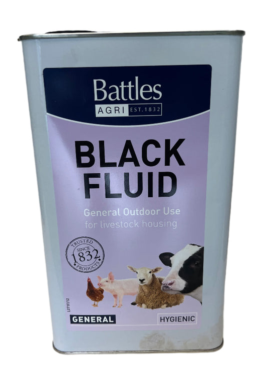 Battles Black Fluid Disinfectant For Livestock Housing 5 L