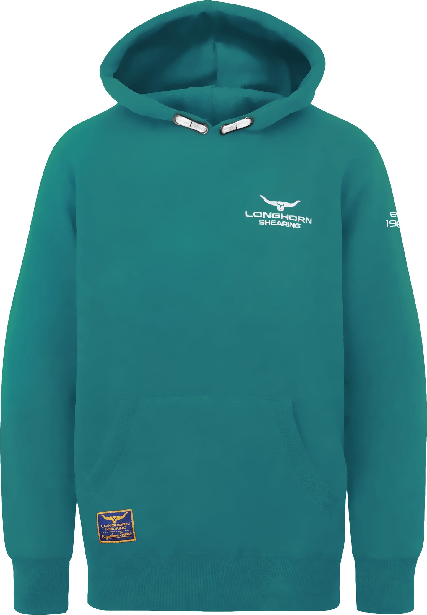 Longhorn Shearing Kids Signature Series Hoodie Teal