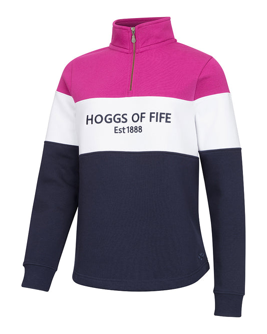 Hoggs Of Fife Est 1888 Dumfries Ladies 1/4 Zip Sweatshirt