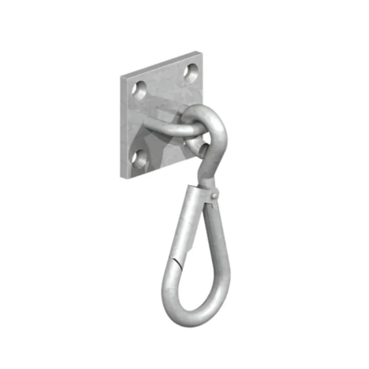 Gatemate Galvanised Bucket Clip on Plate 2 x 2 Inch