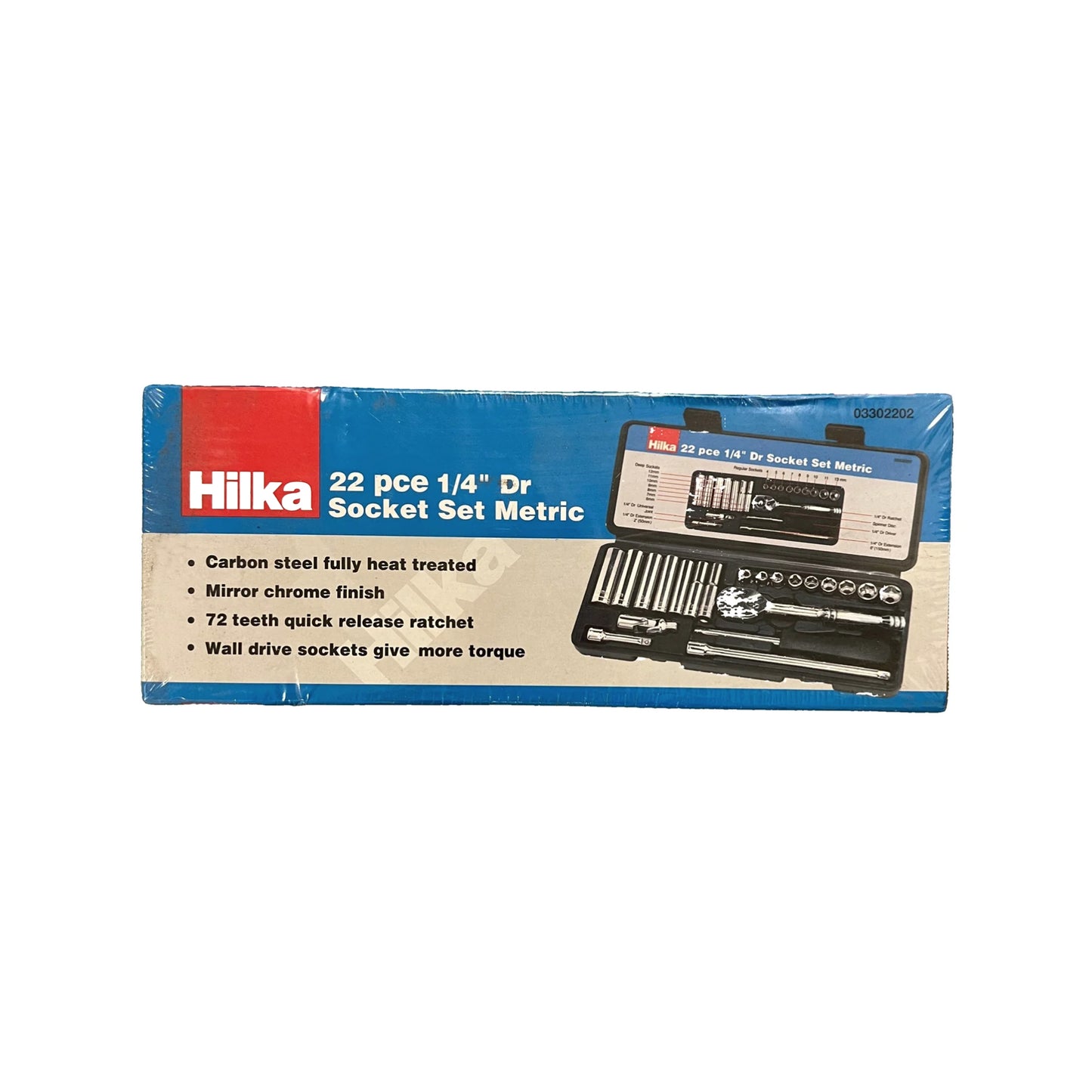 Hilka 22 Pce 1/4" Dr Socket Set Metric