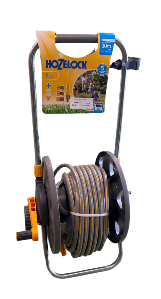 Hozelock 30 Metre Hose Pipe With Wheeled Cart