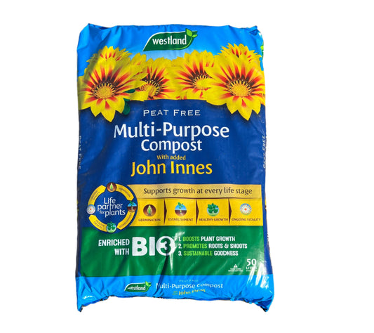 Multi Purpose Peat Free Compost John Innes 50L