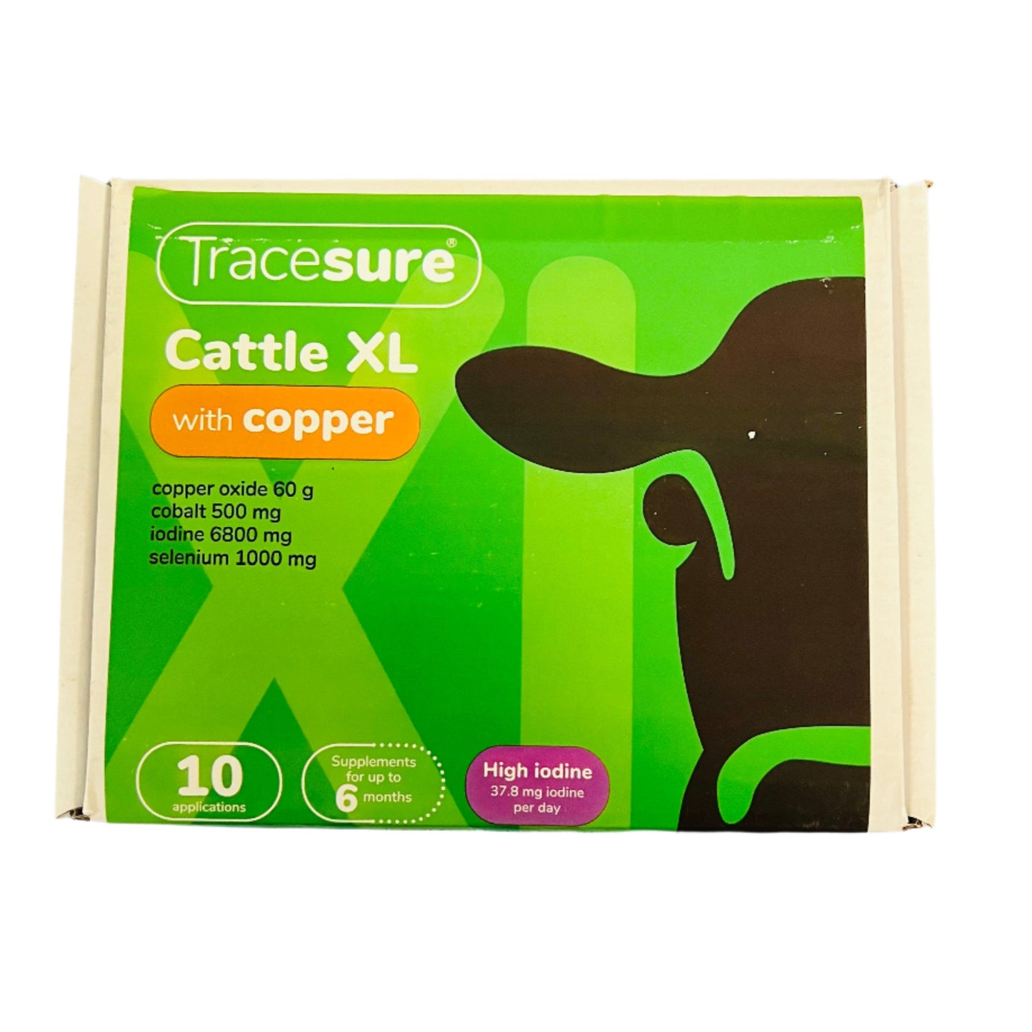 Tracesure Xl Cu/I Cattle Bolus 10 Dose