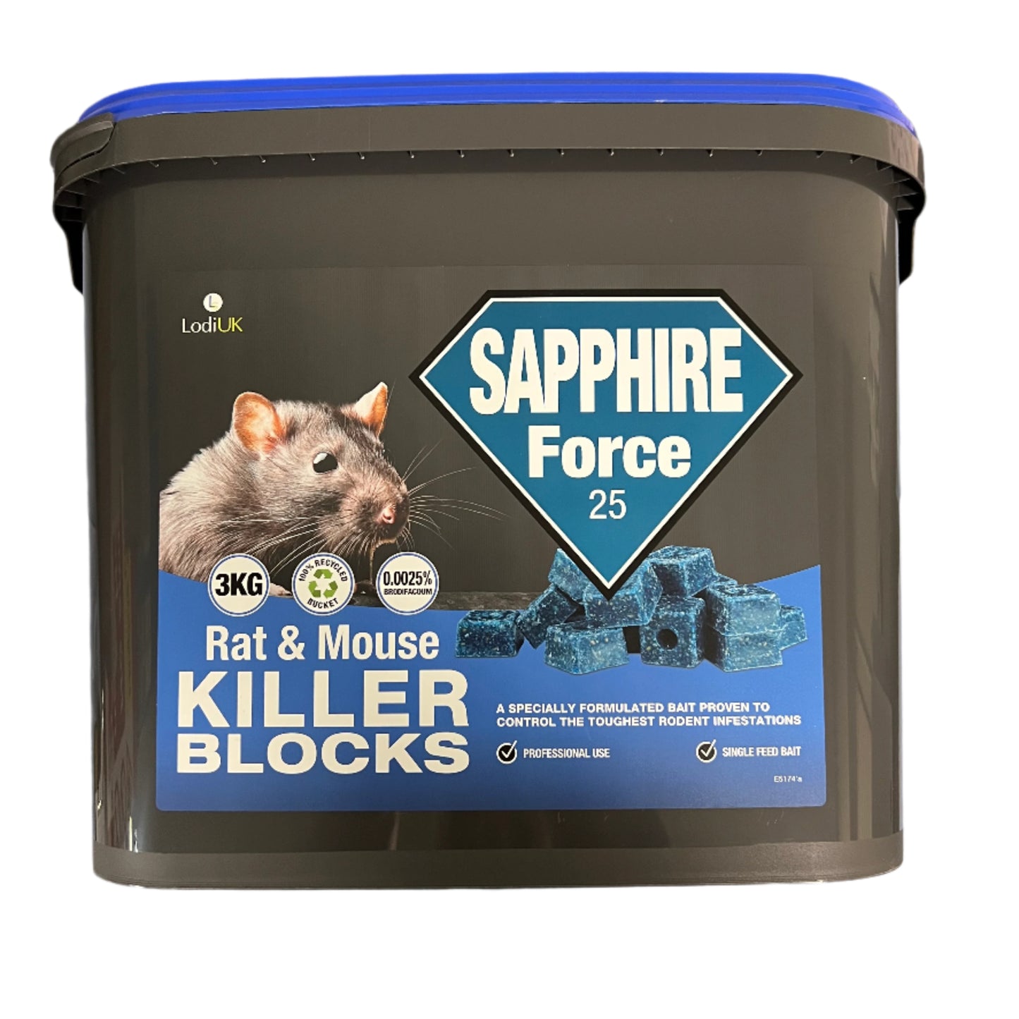Sapphire Rat & Mouse Killer Blocks 3Kg