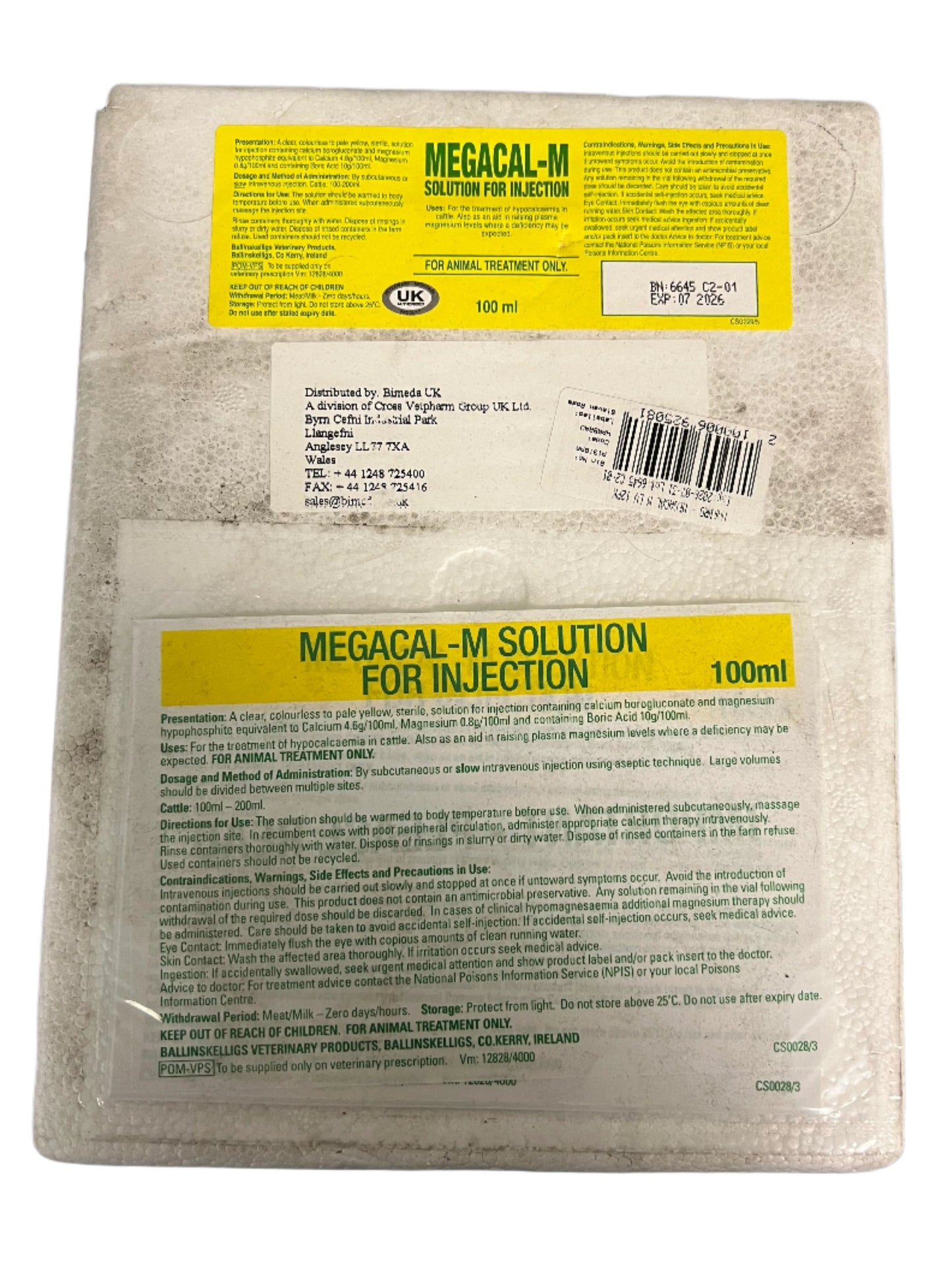 Megacal Inj 12X100Ml