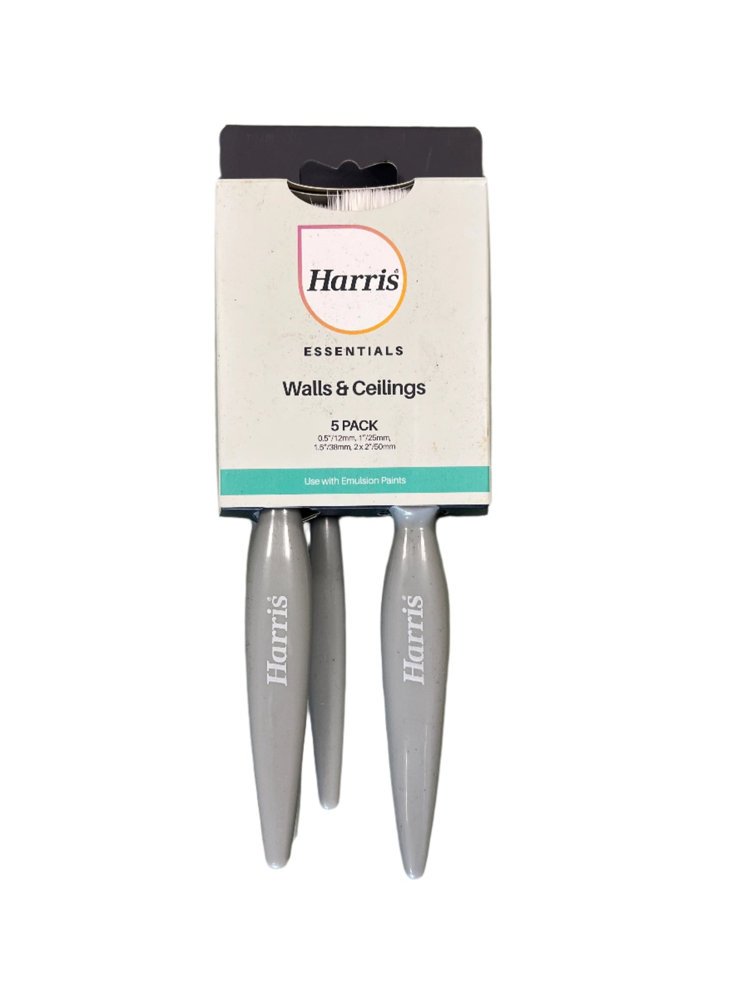 Harris Essentials Paint Brushes Walls & Ceilings 5 Pack
