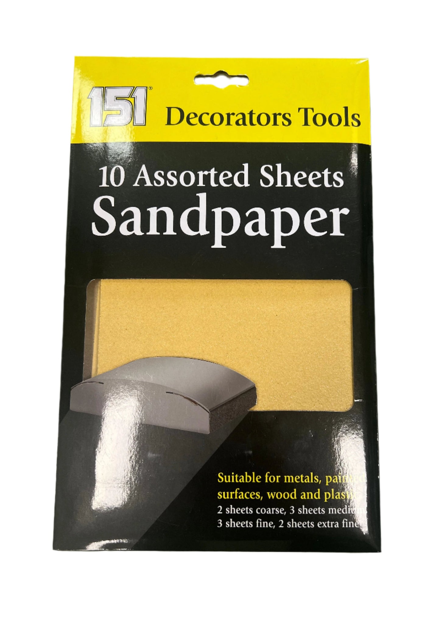 Sandpaper Assorted Sheets 10 Pack