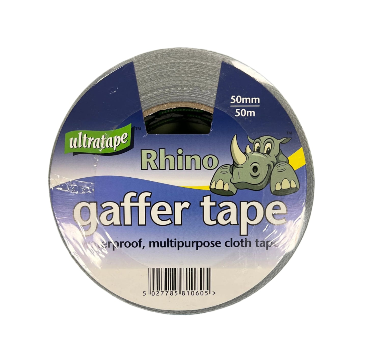 Rhino Gaffer Tape 50M x 50MM Waterproof Multipurpose Cloth Tape