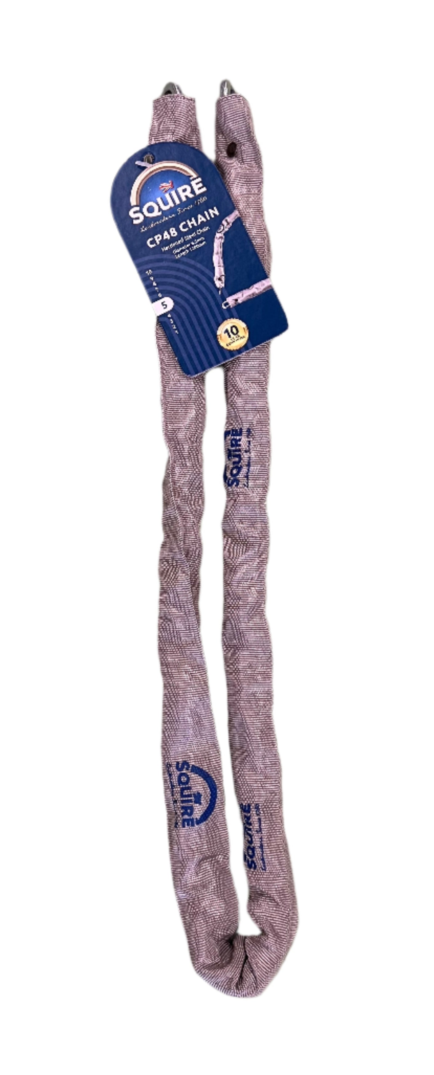 Squire Hardened Steel Security Chain with Sleeve 1200mm