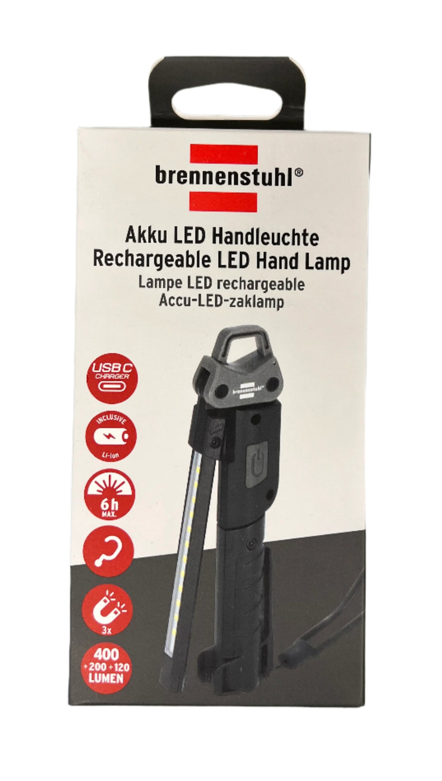 Brennenstuhl Rechargeable LED Hand Lamp 400 Lumens