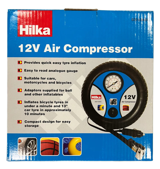 Hilka 12V Air Compressor Tyre Inflation
