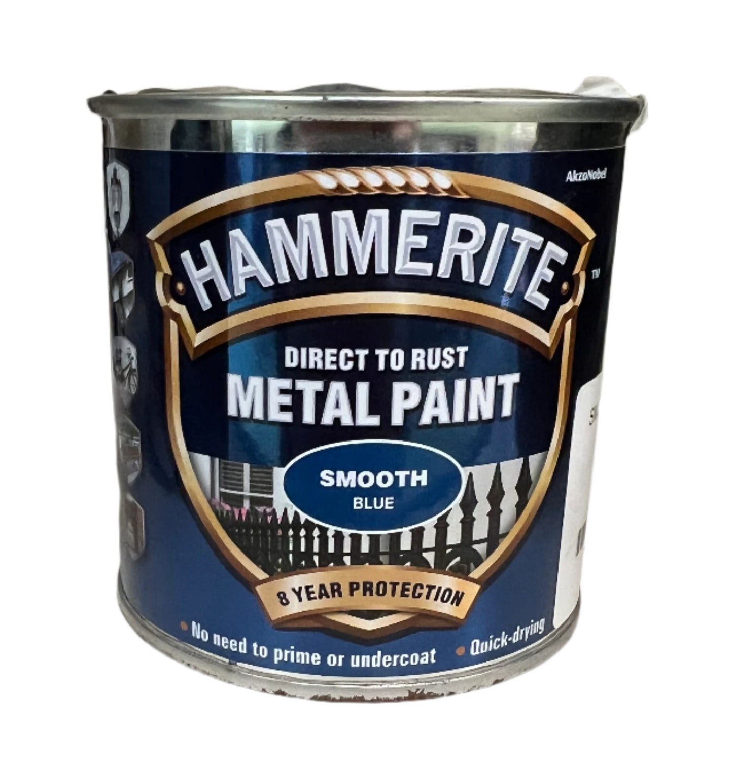 Hammerite Smooth Blue Metal Paint 250ML