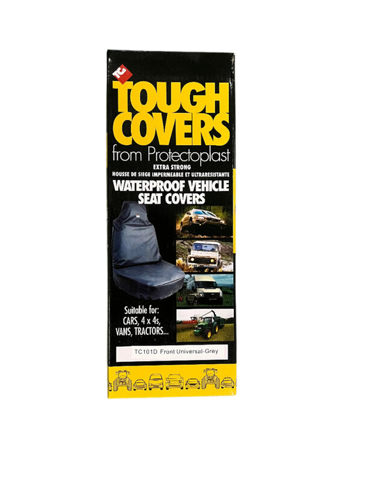 Extra Strong Waterproof Front Seat Covers Grey