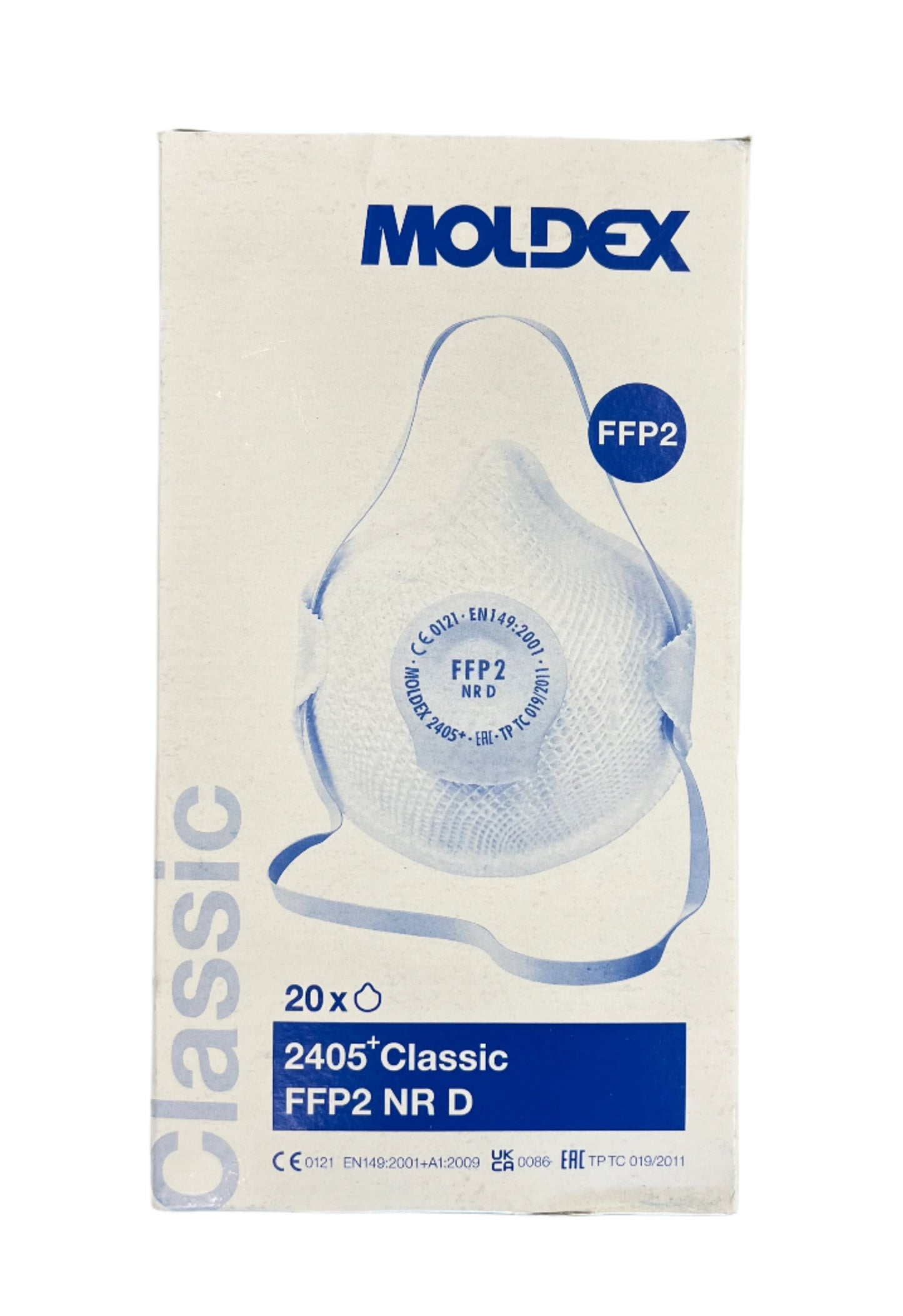Moldex Classic 2405 FFP2 NR D Face Masks 20 Pack