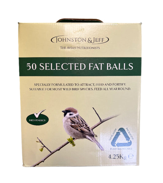 J&J 50 Selected Wild Bird Fat Balls