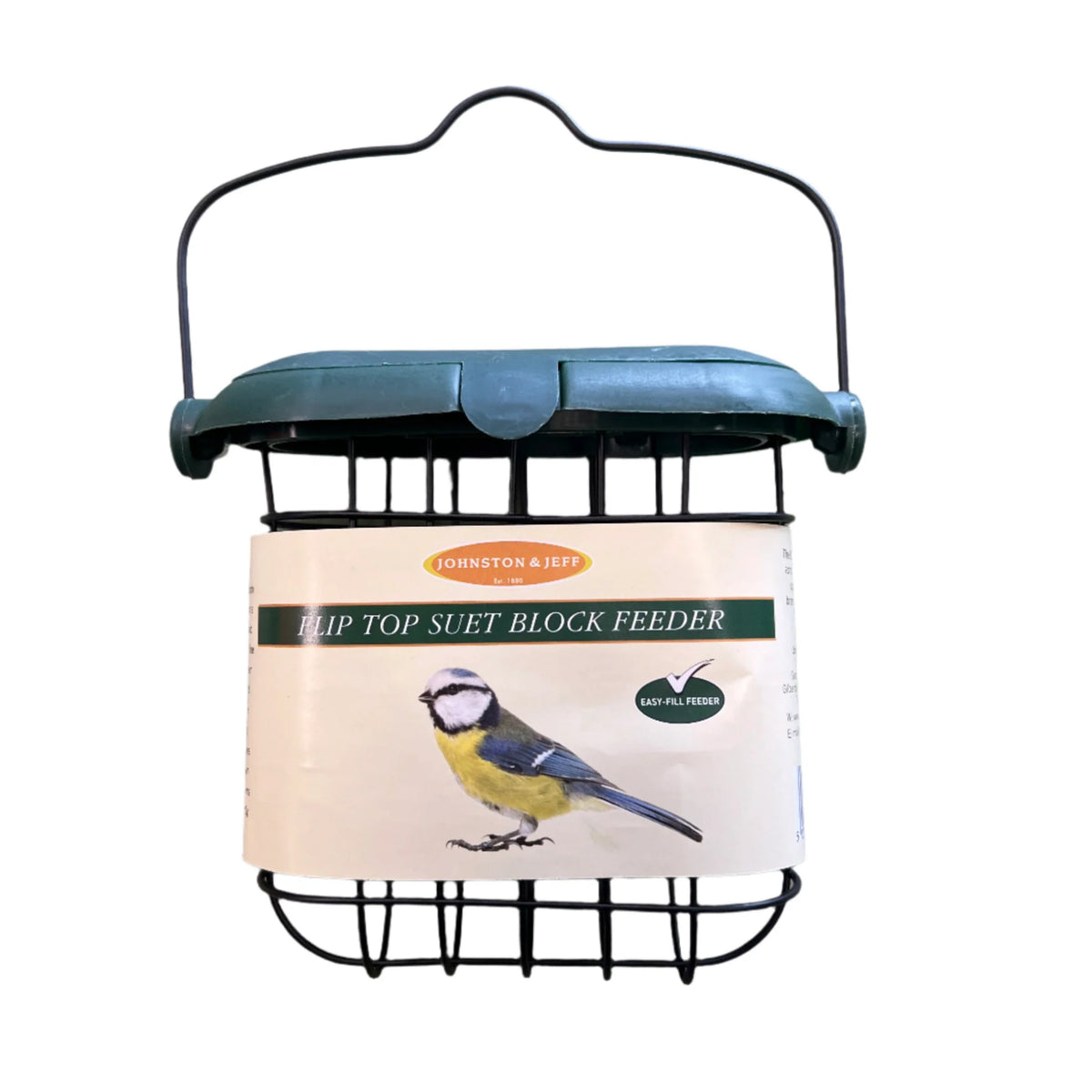 Johnston and Jeff Flip Top Suet Block Feeder