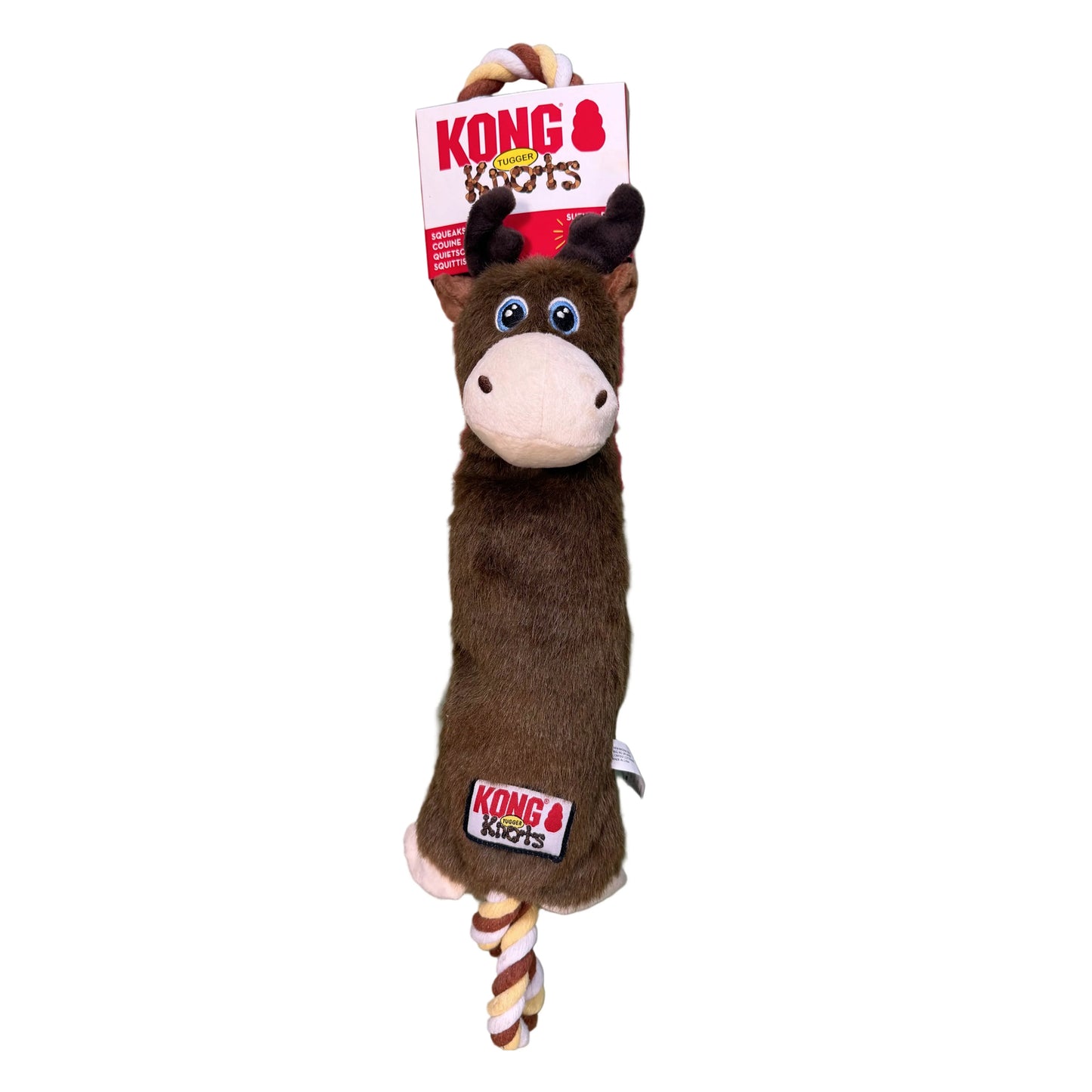 KONG Knots Long Moose Dog Toy