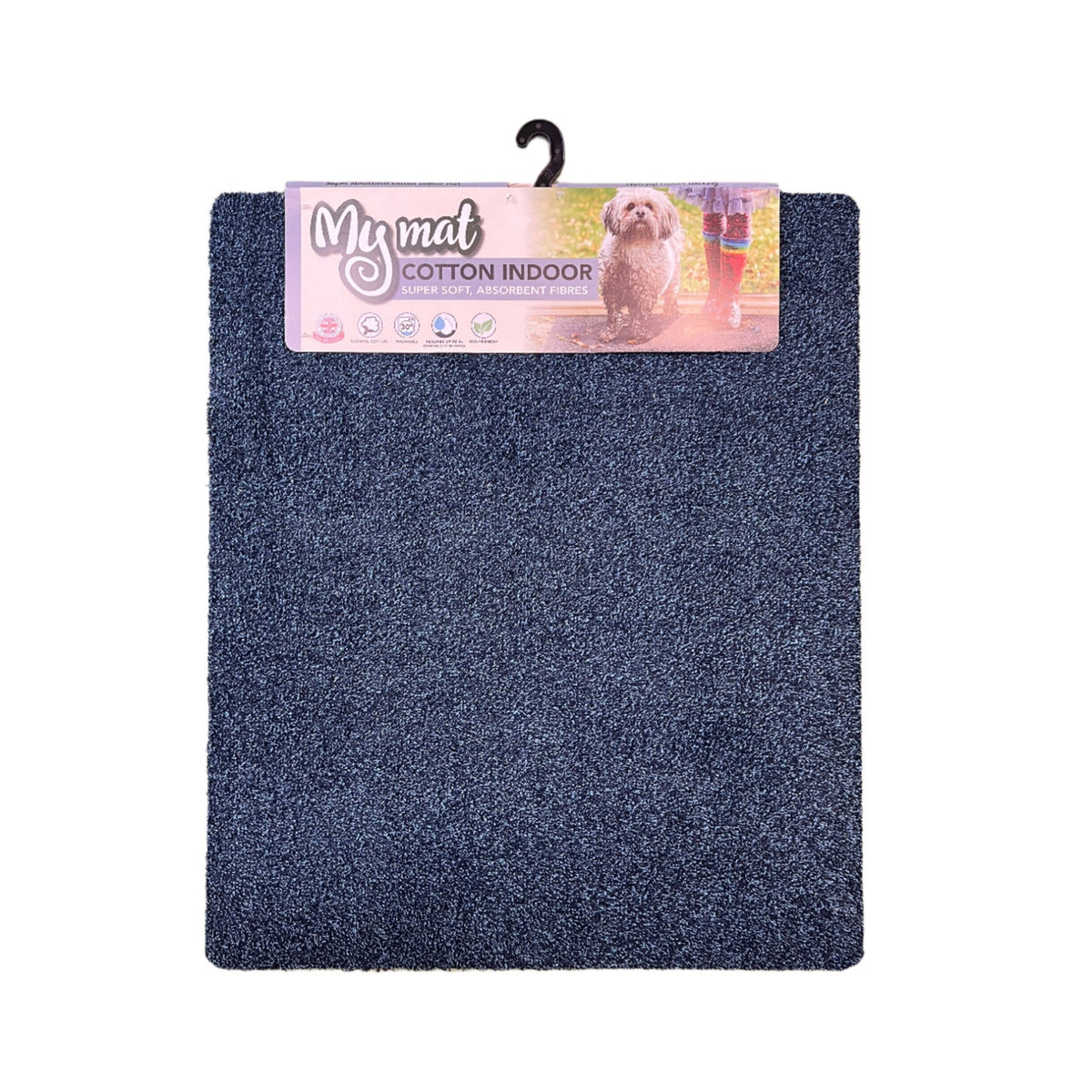 My Mats Cotton Indoor Indigo 80x95cm Doormat