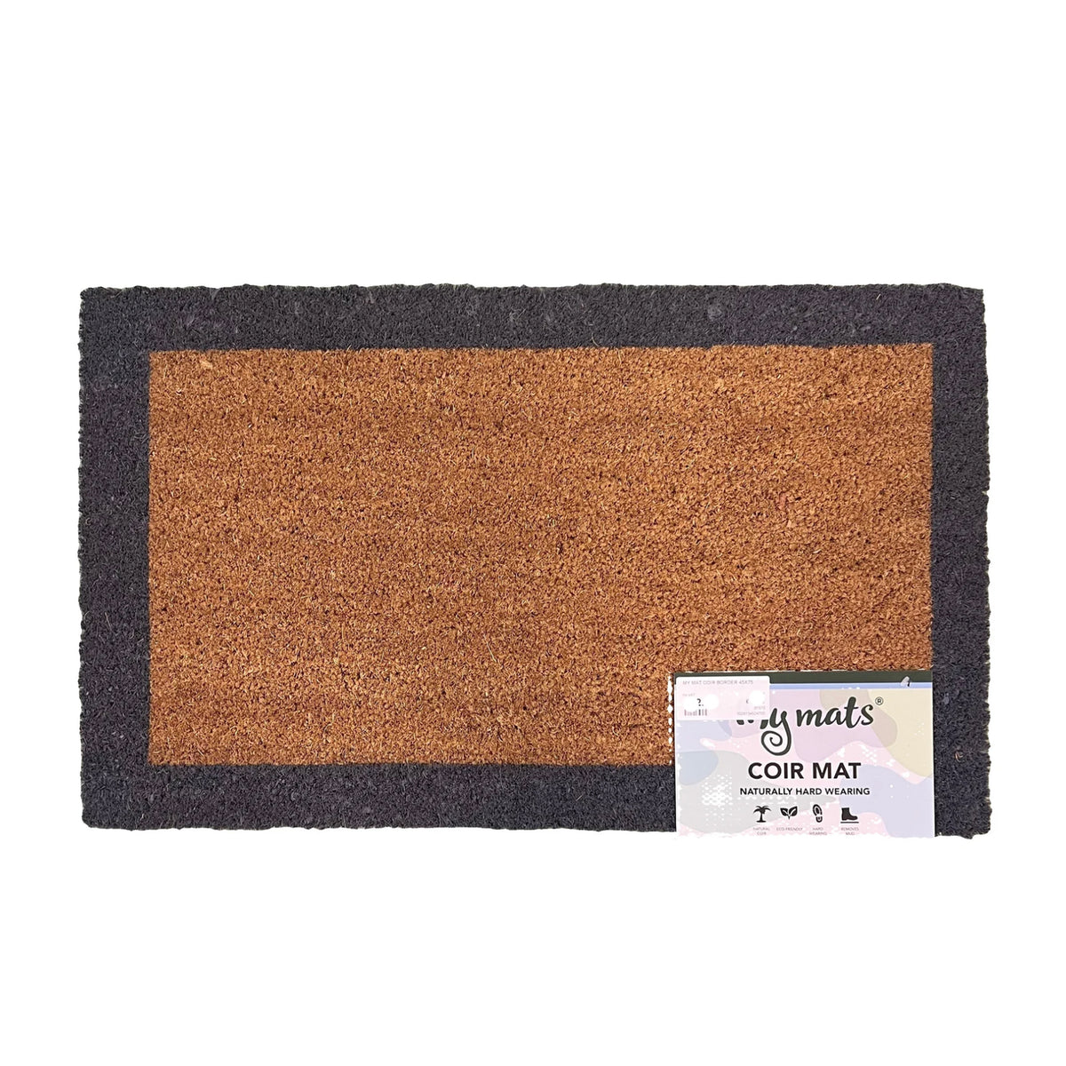My Mats Printed Border Coir Doormat 45x75cm