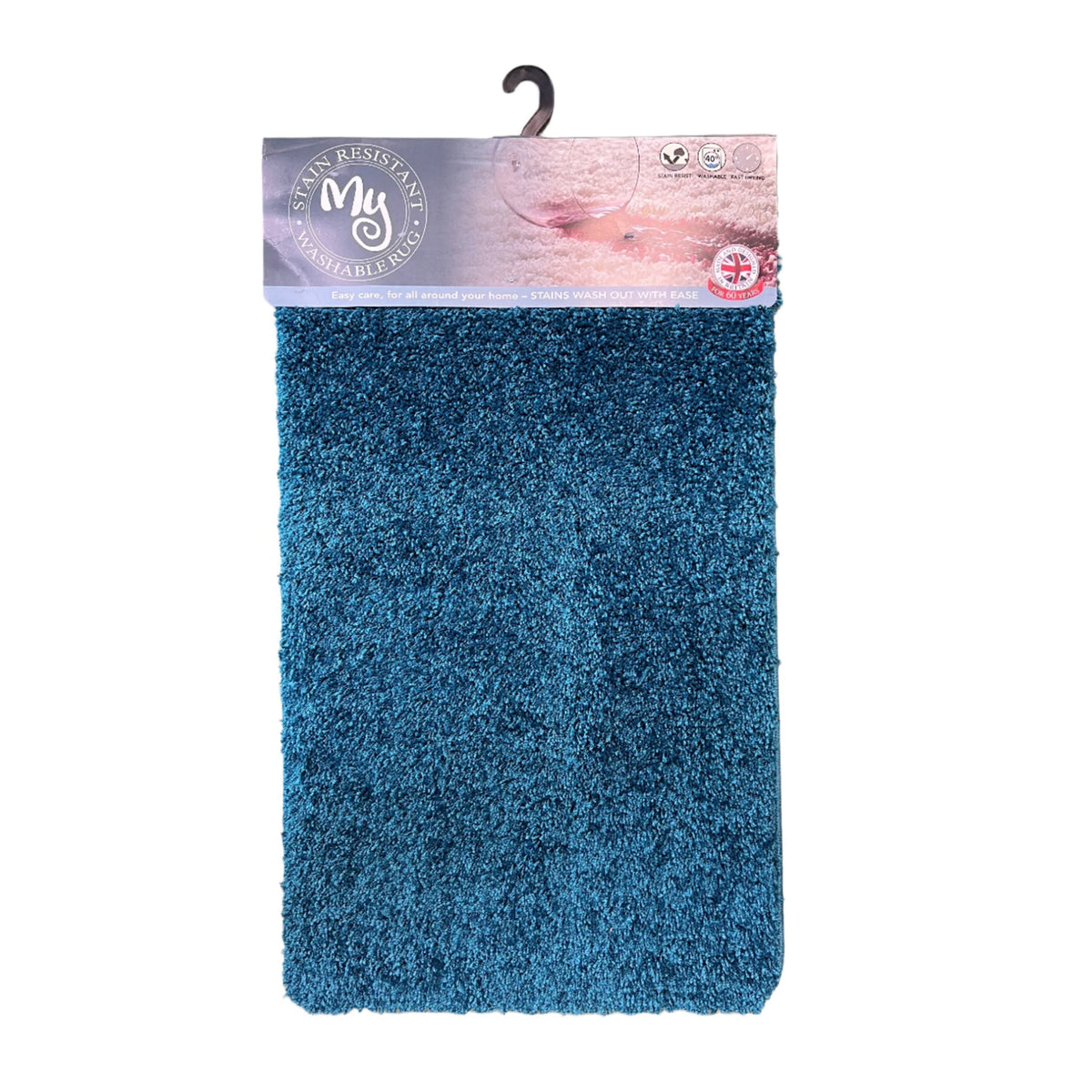 My Rug Teal Washable Rug 60x100cm