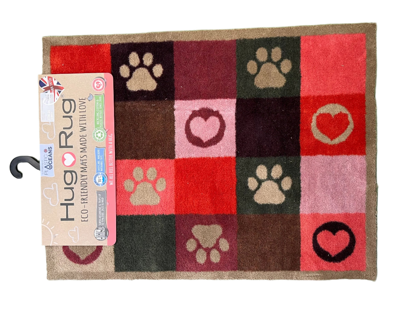 Hug Rug Patchwork Paws 65x85cm Mat