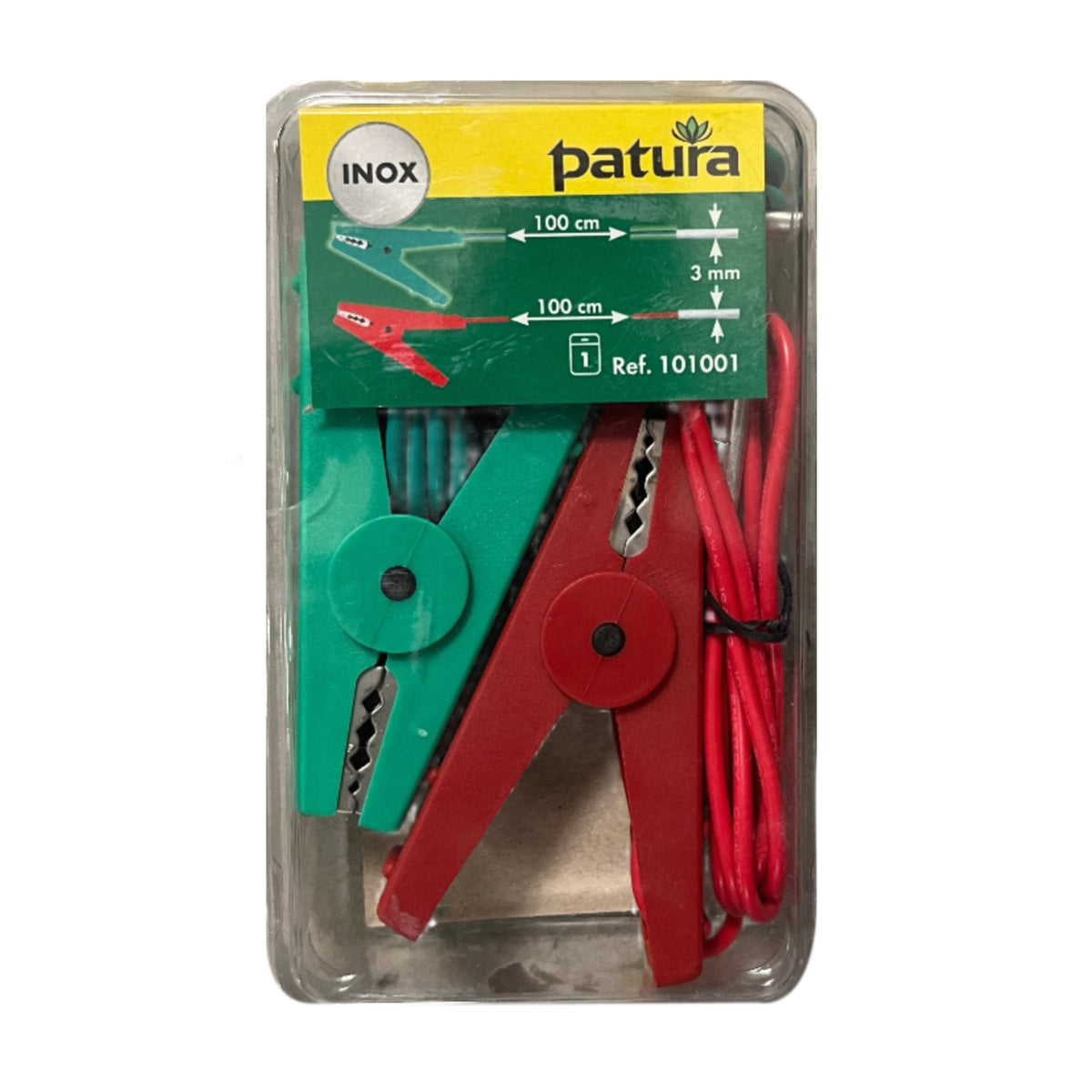 Patura Electric Fence 2 Lead Connectors Red And Green