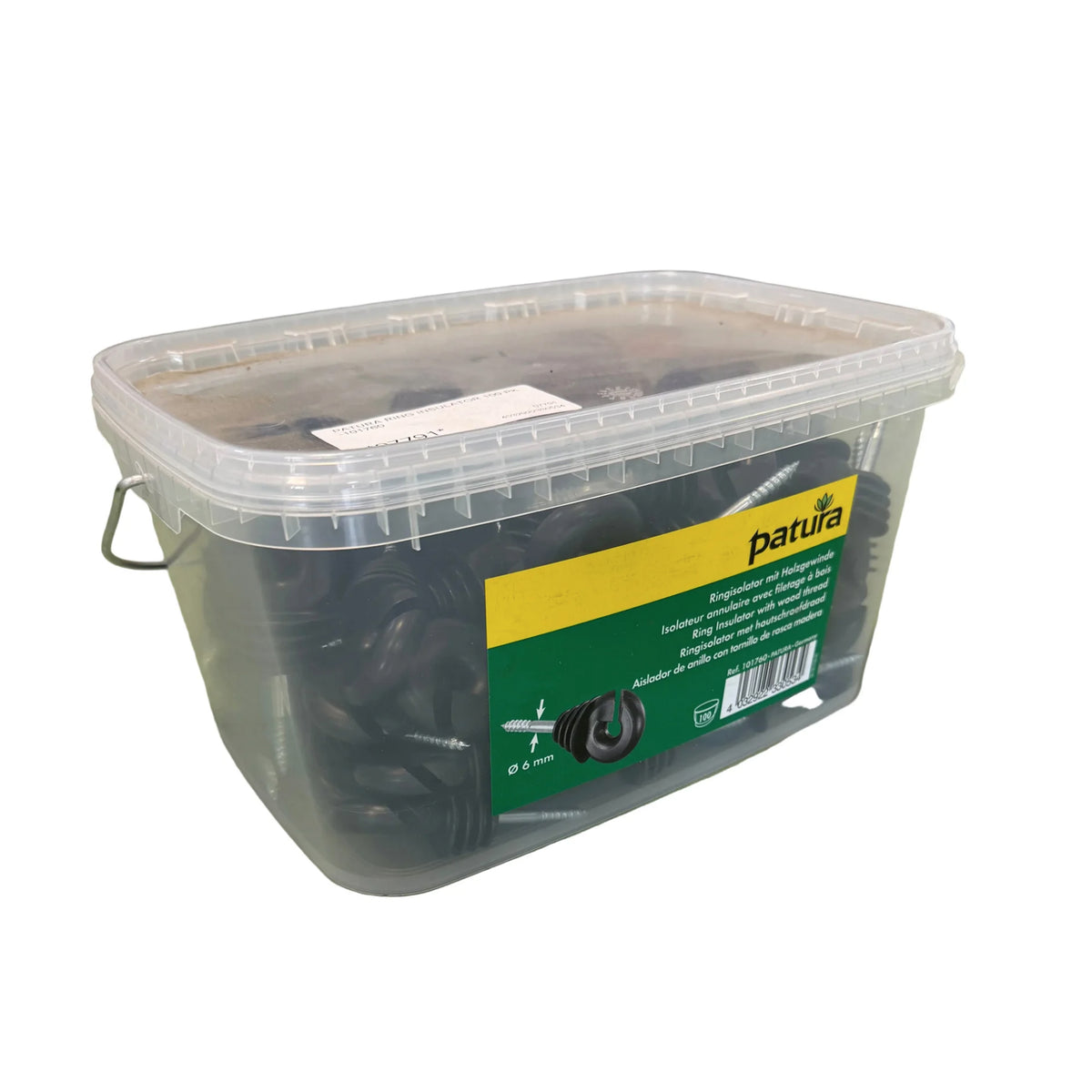 Patura Ring Insulators With Wood Screw 100 Pack