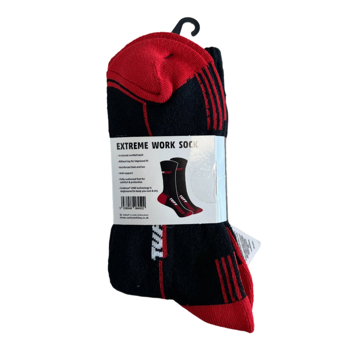 Tuff Stuff Coolmax Extreme Socks Black Size 6-11