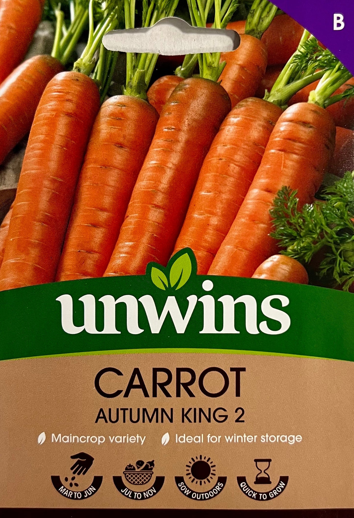 Unwins Carrot Autumn King 2 – Vegetable Seeds