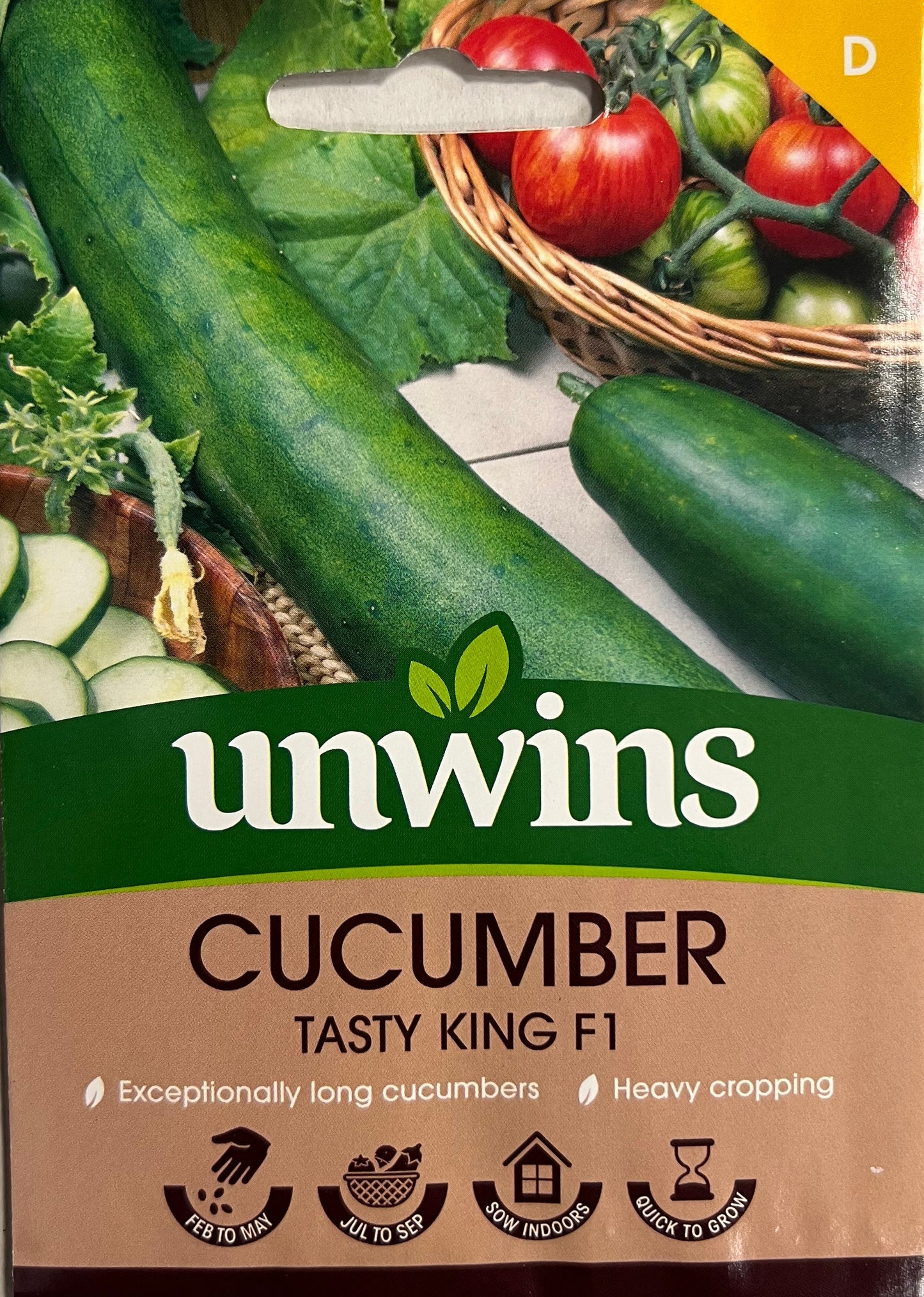 Unwins Cucumber Tasty King F1 – Vegetable Seeds
