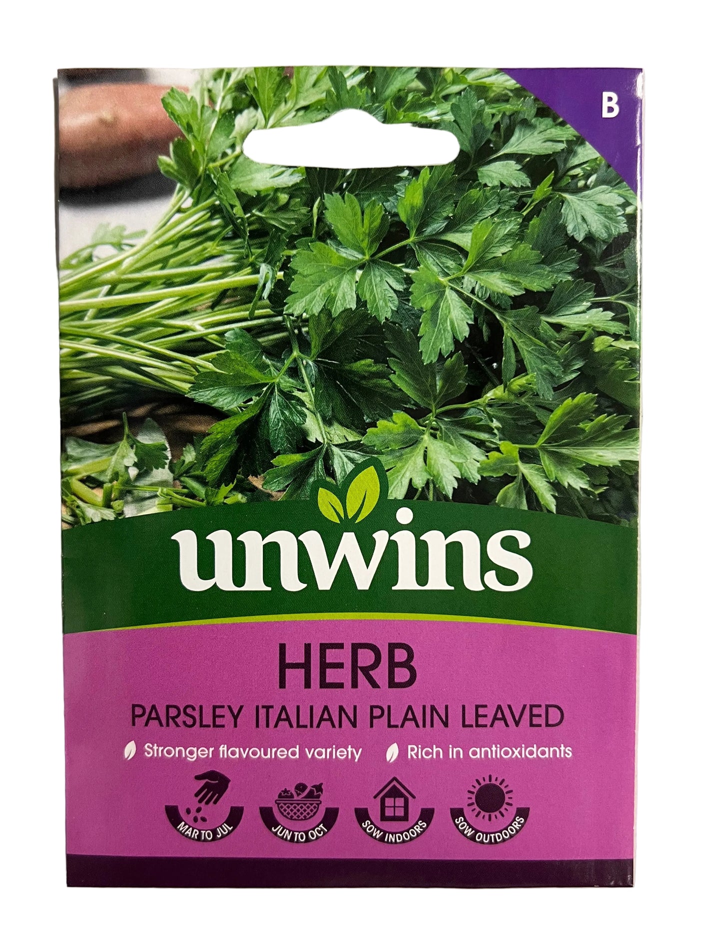 Unwins Herb Parsley Italian Plain Leaved – Herb Seeds