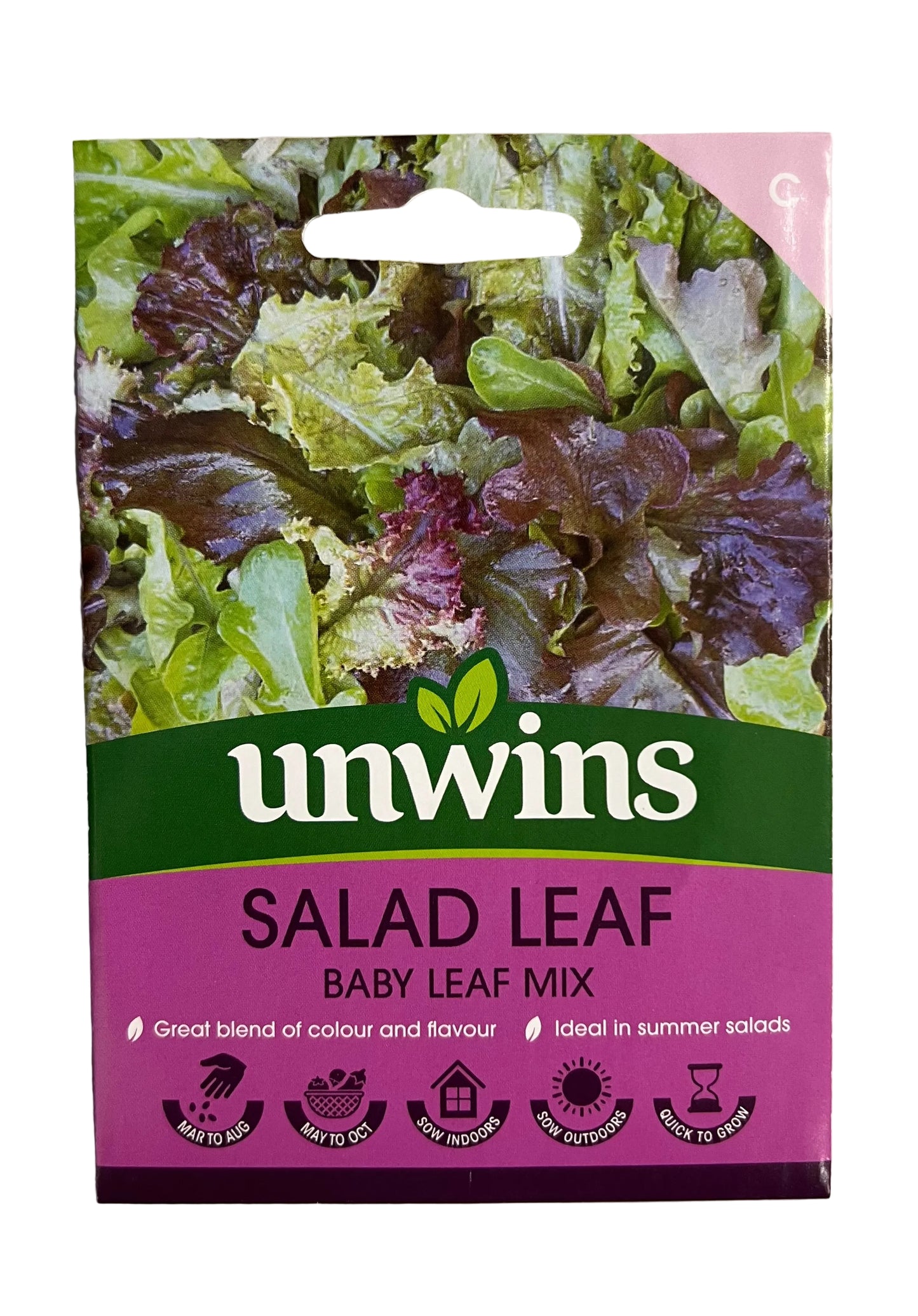 Unwins Salad Leaf Baby Leaf Mix – Vegetable Seeds