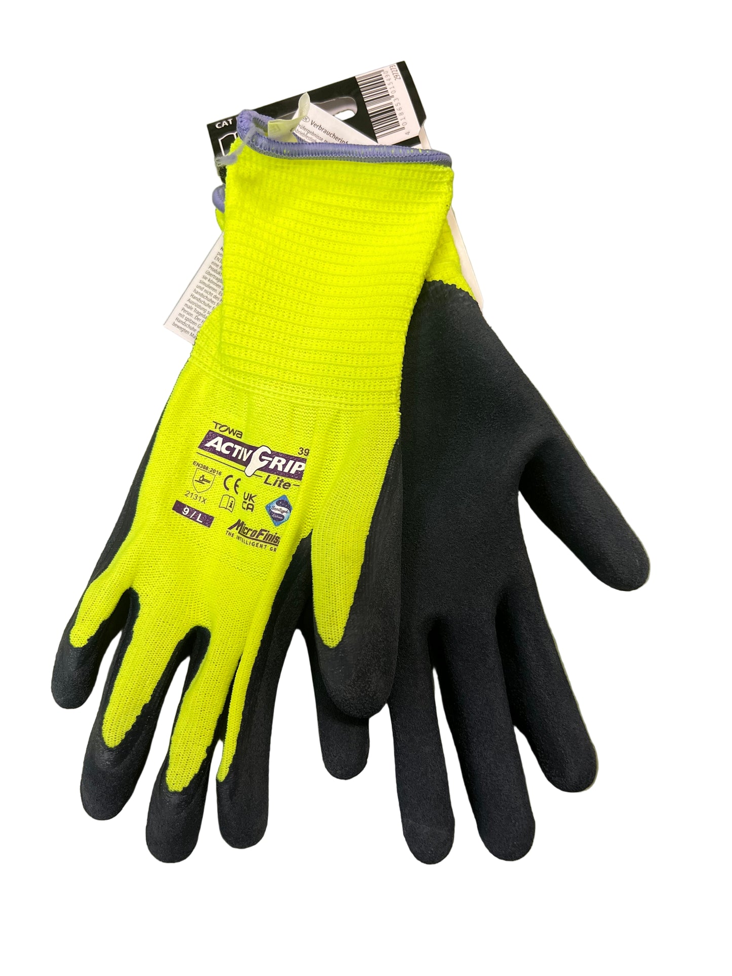 Keron Works Active Grip Lite Yellow Work Gardening Safety Glove