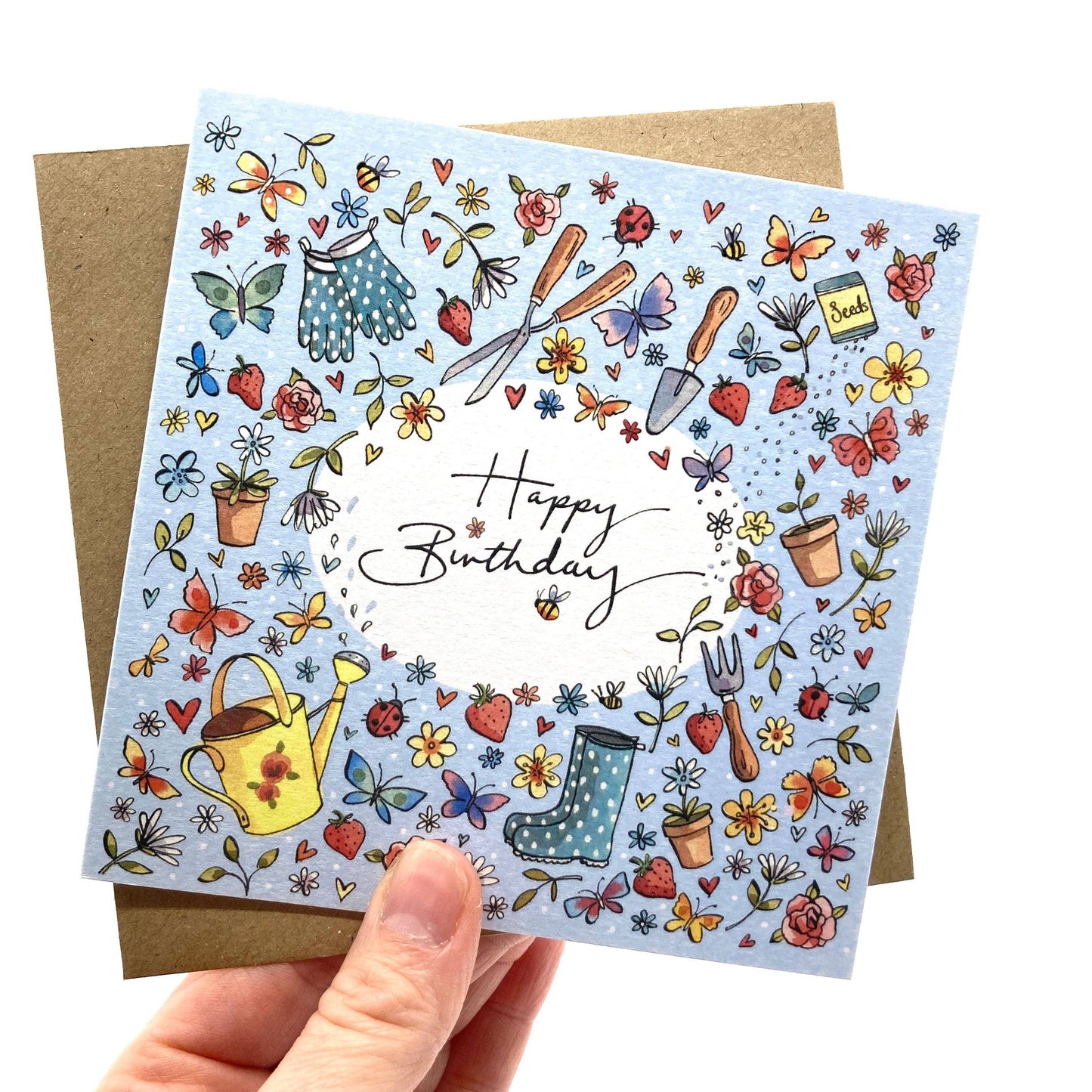 Birthday Card - Birthday Gardening