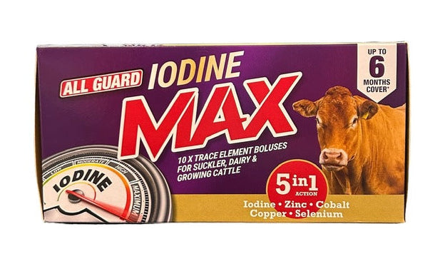 Mayo All Guard Iodine Max Cattle Bolus With Copper 10 Pack