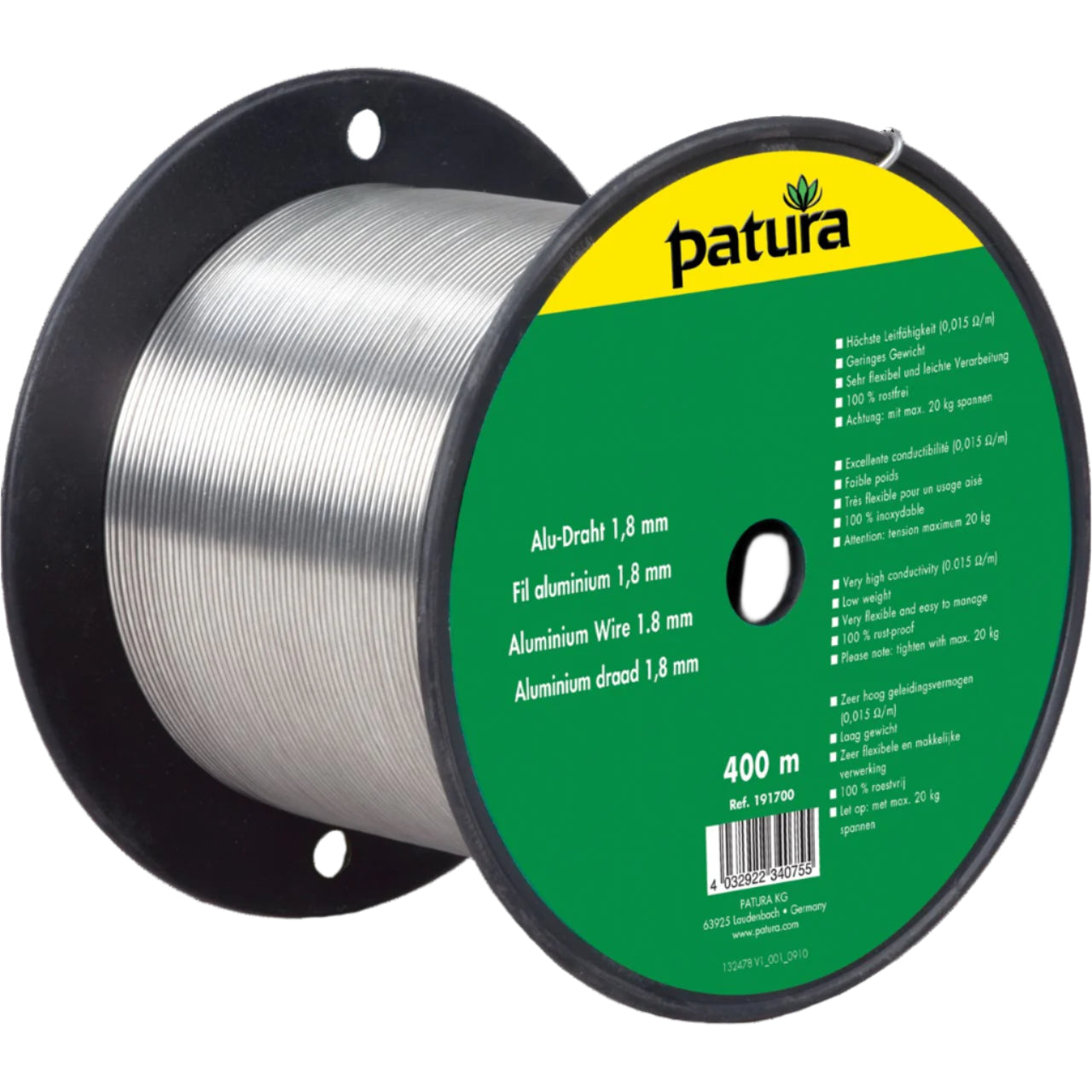 Patura Aluminium Wire 400m For Electric Fencing