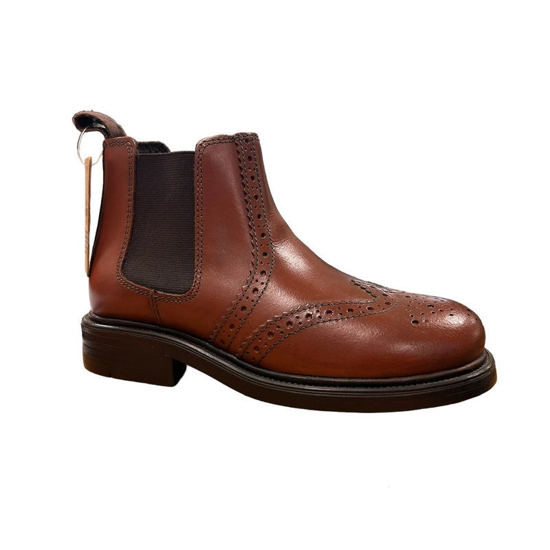 Appleby Brogue Chestnut Junior Boots