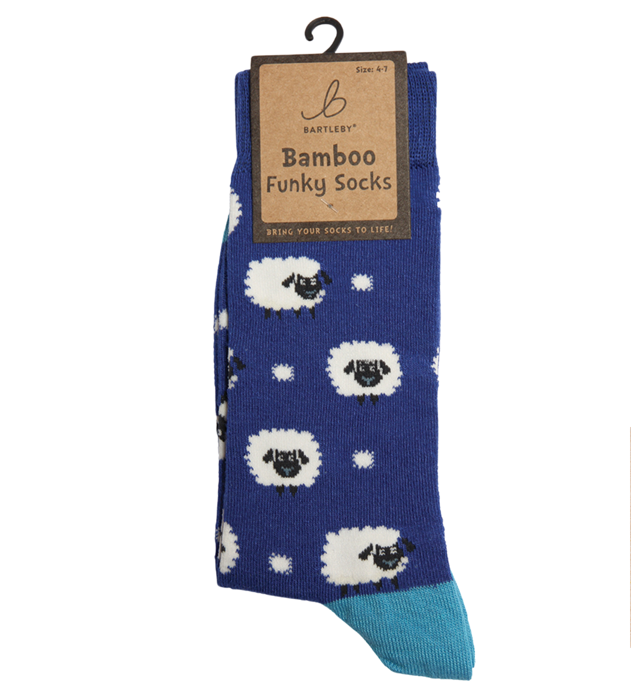 Ladies Bamboo Funky Socks Sheep Design