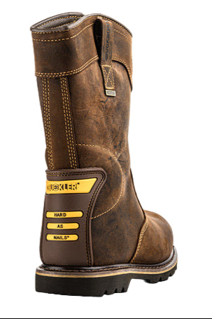 Buckler Buckbootz Welted Rigger Safety Boots Brown Crazy Horse