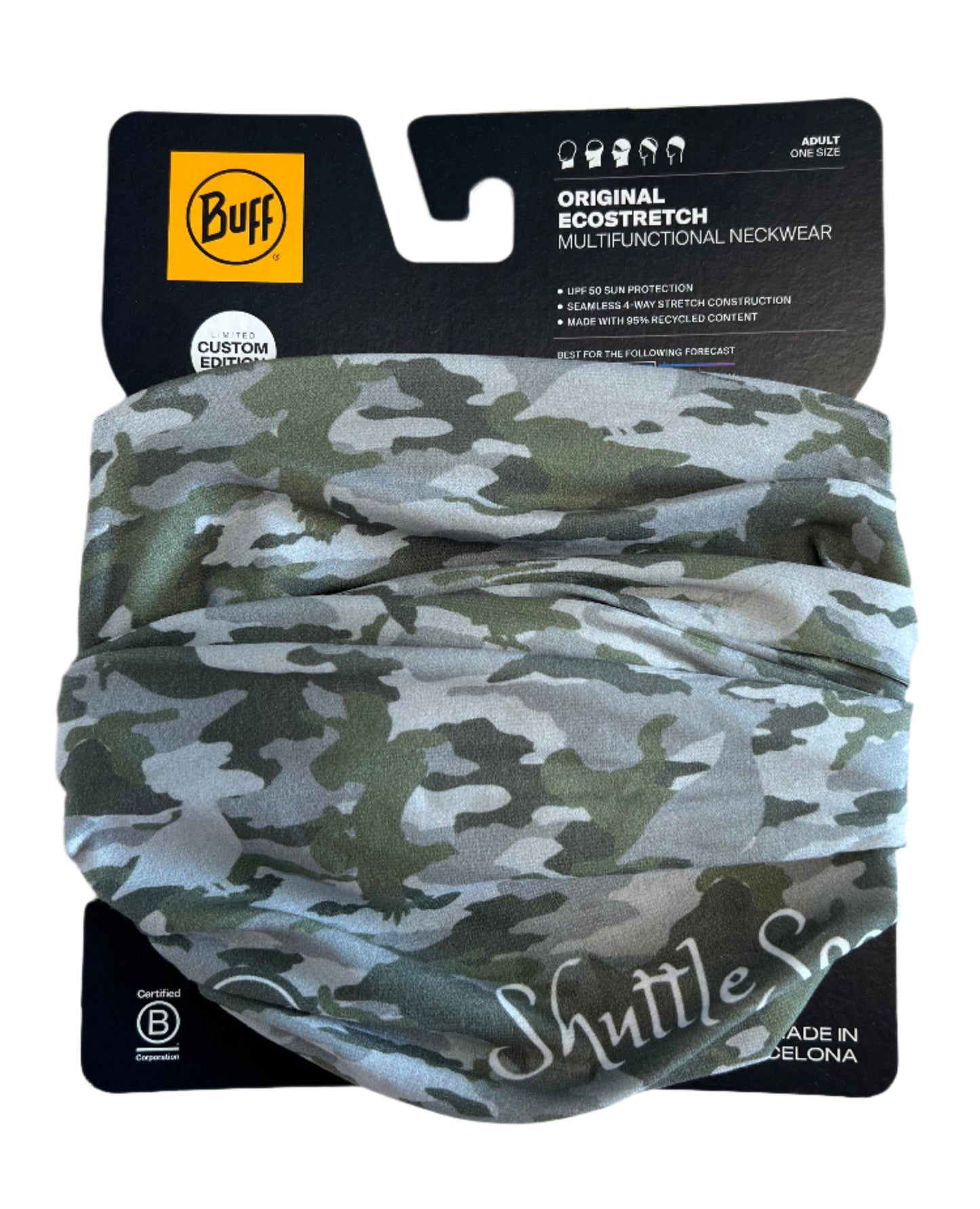Buff Original Eco Stretch Shuttlesocks Camo Pheasant Design