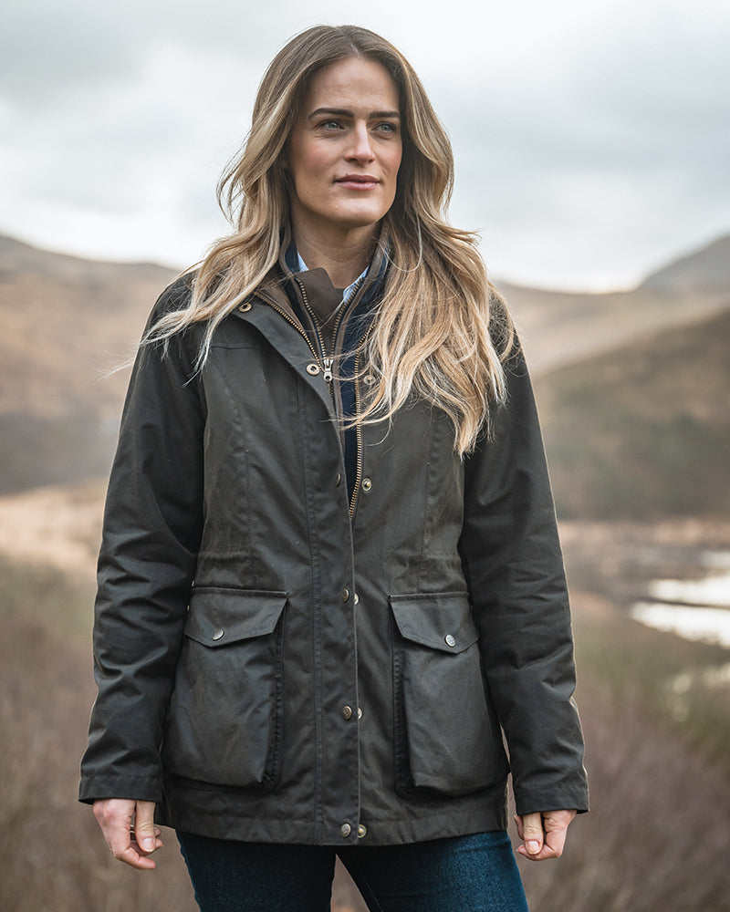 Hoggs Caledonia Ladies Waxed Jacket