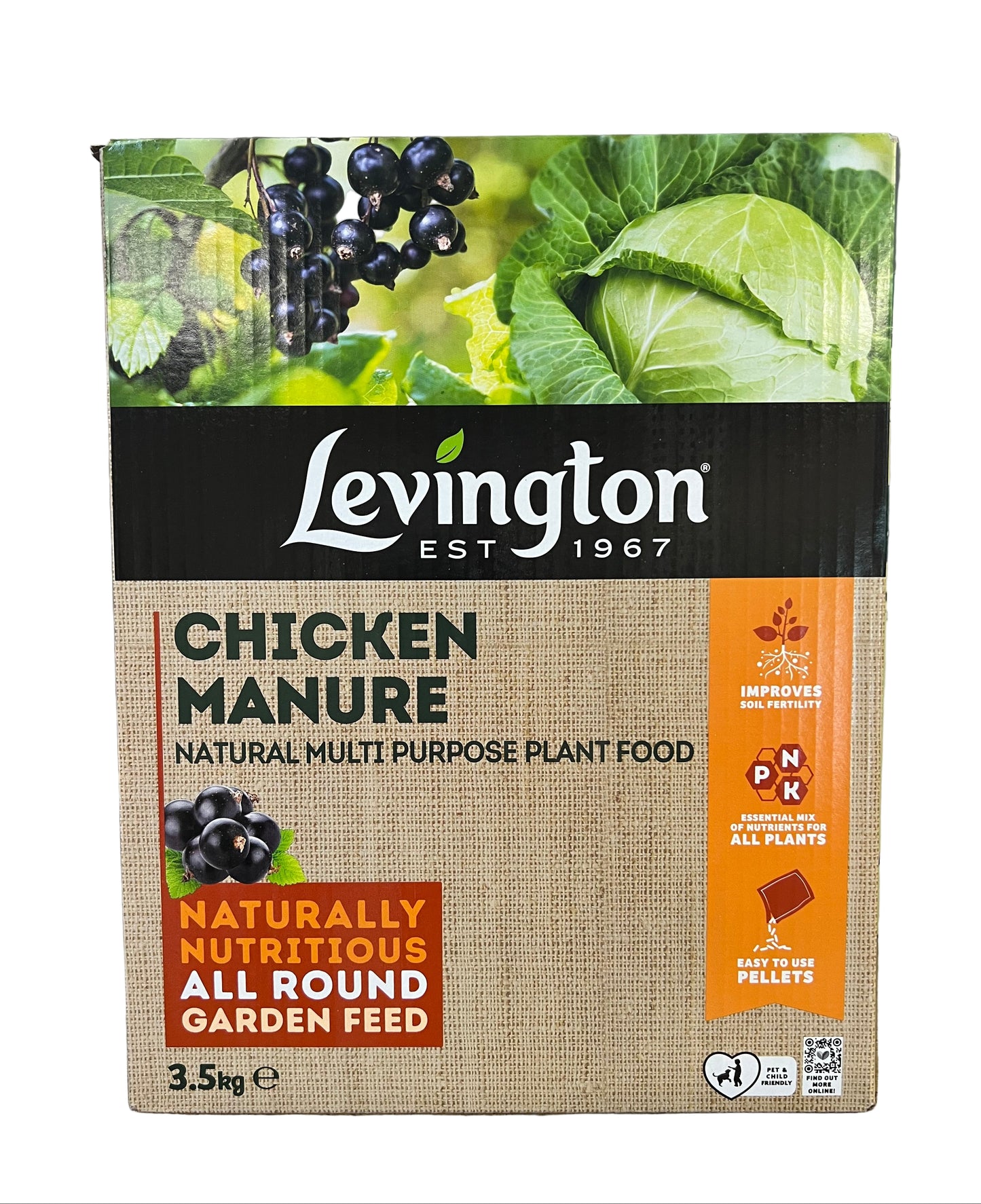 Levington Chicken Manure Natural Multi Purpose Plant Food 3.5kg