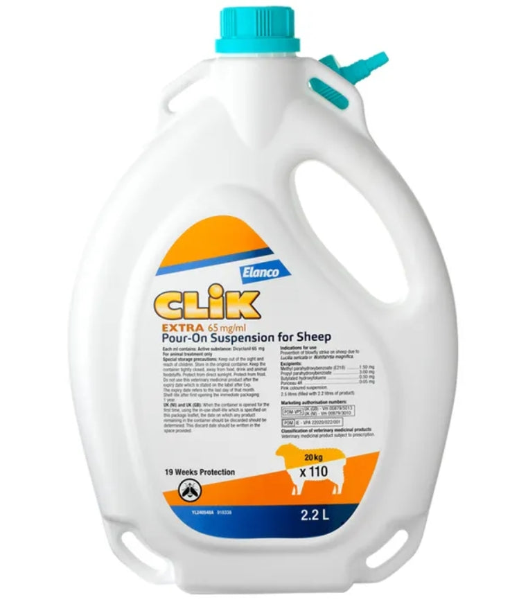 Clik Extra Pour On Blowfly Prevention For Sheep